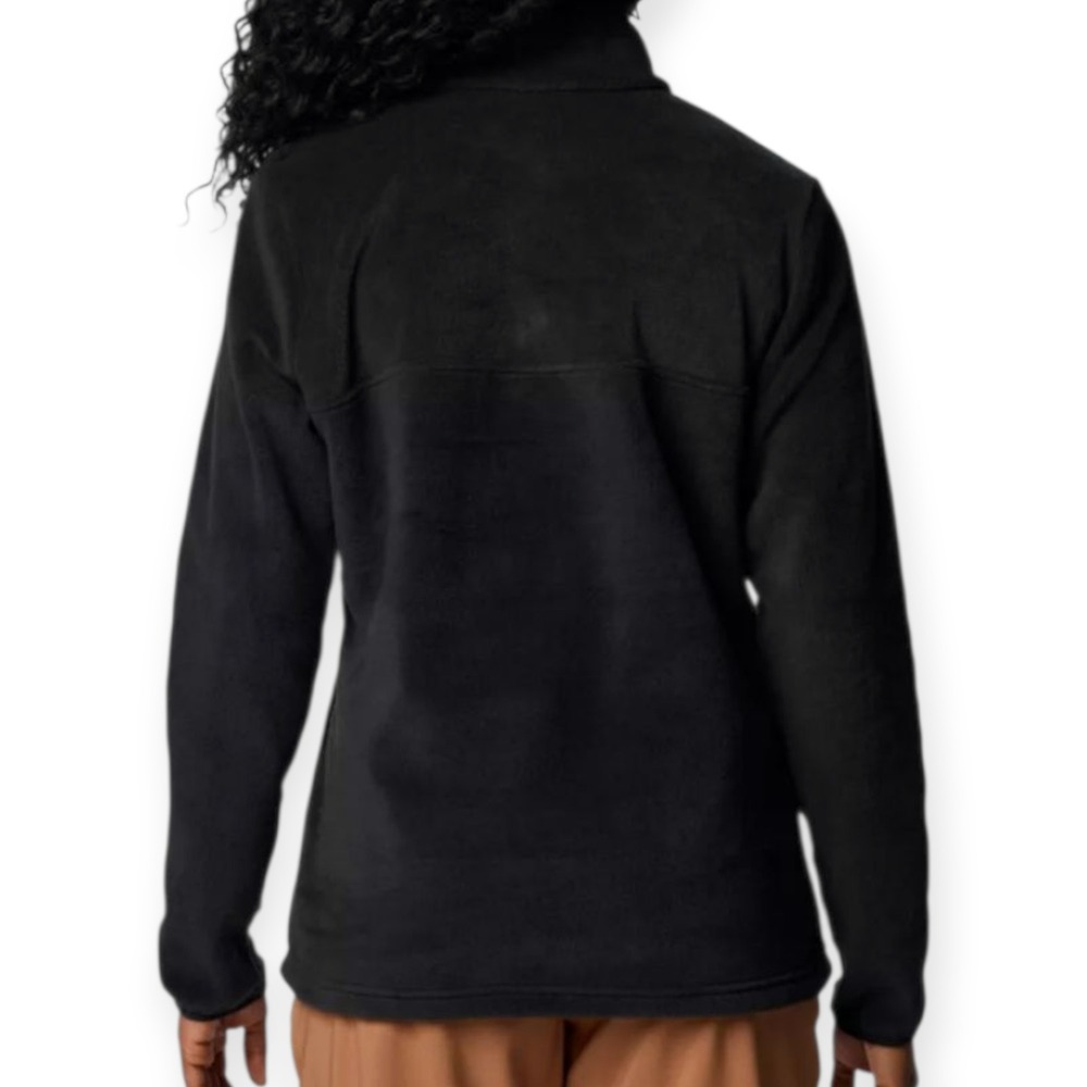 COLUMBIA Women Pullover Fleece II Benton Springs Half Snap Black Sz XL Gorpcore - Picture 4 of 11